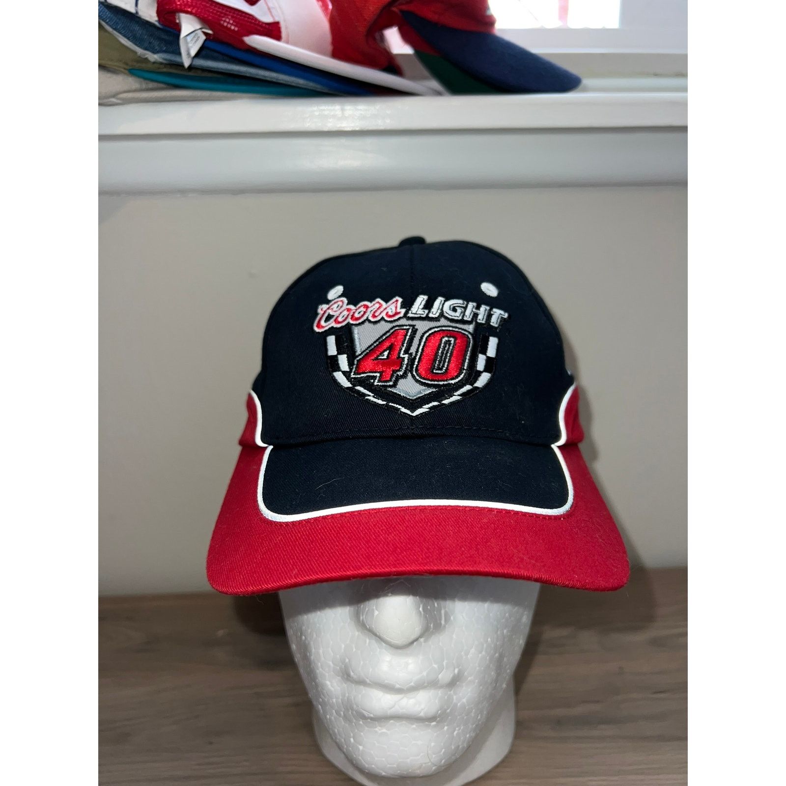 NASCAR Vintage Nascar Coors Light #40 Racing Black Hat Headwear VTG Size ONE SIZE - 1 Thumbnail