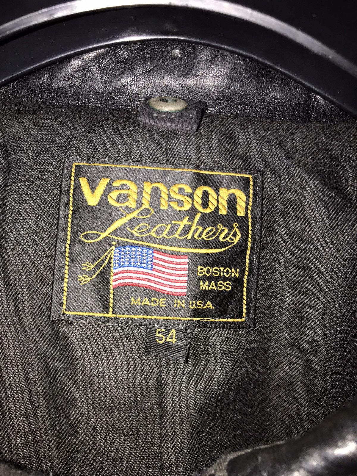 Vanson Leathers VANSON STADIUM JACKET 54 Size US L / EU 52-54 / 3 - 6 Thumbnail