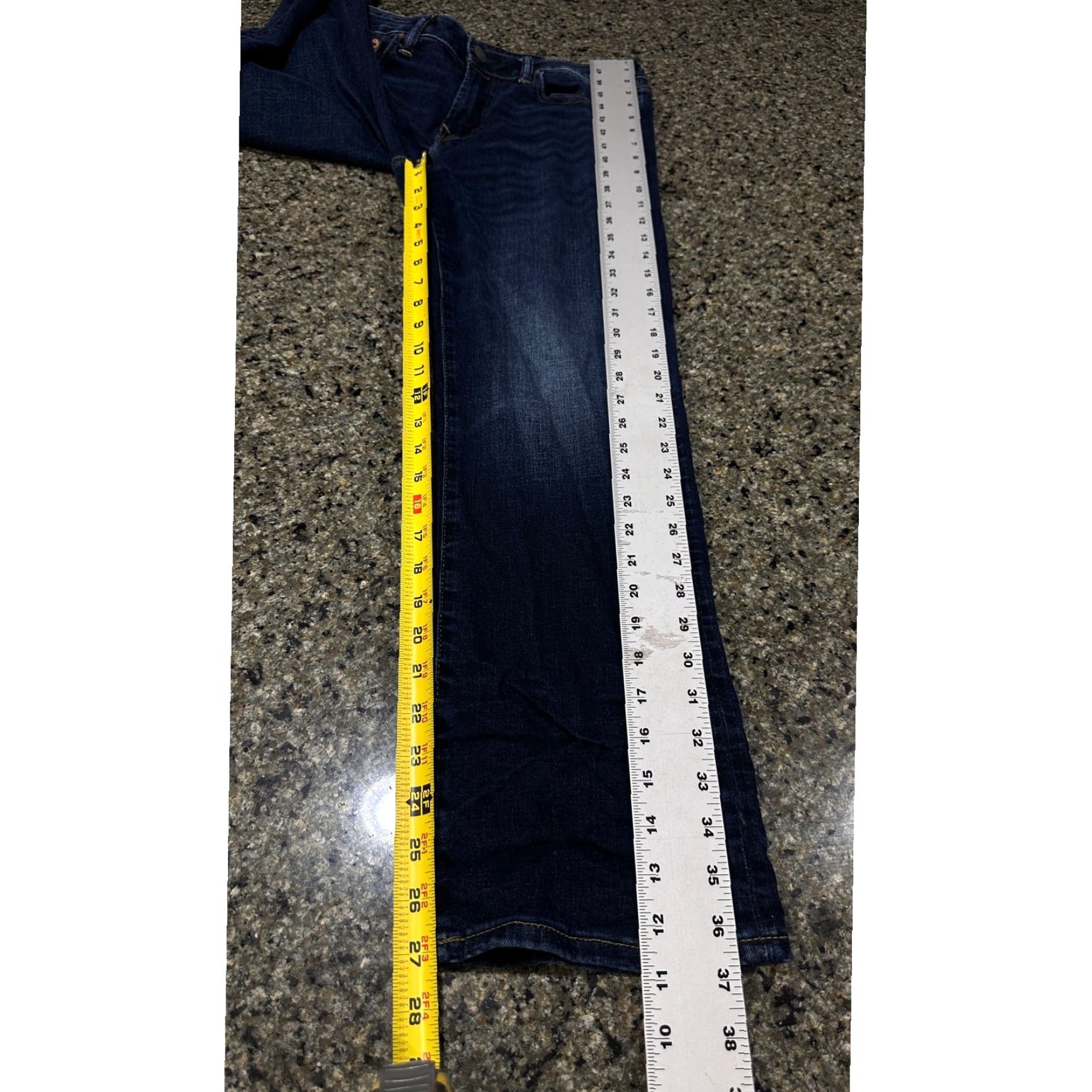 American Eagle Outfitters American Eagle Jeans Mens Size 30 Dark Wash Bootcut Airflex Denim Cotton Stretch Regular 5-Pocket Blue Size US 30 / EU 46 - 7 Thumbnail