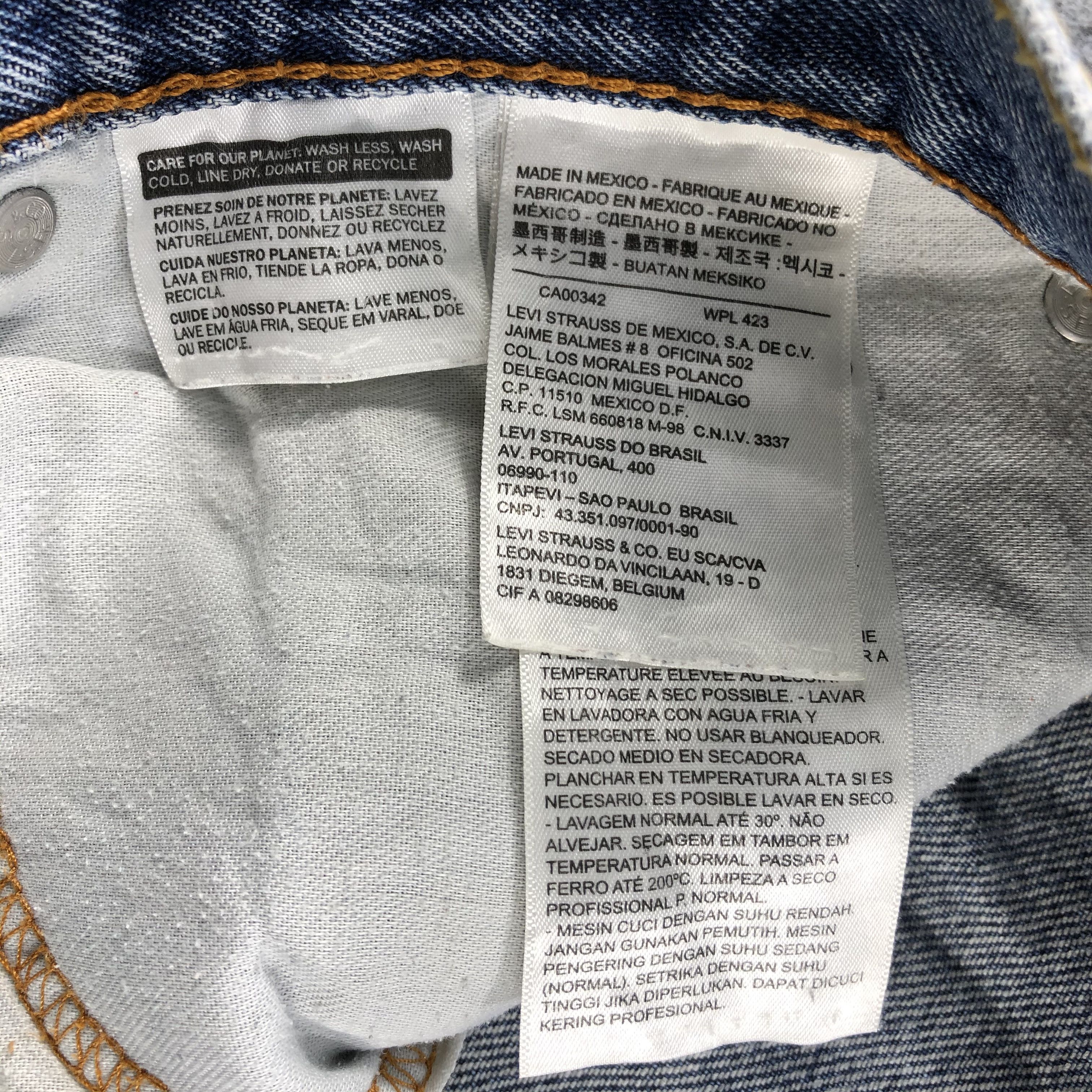 Levi's Vintage Blue Washed Levis 505 Jeans-J938 Size US 41 - 9 Thumbnail