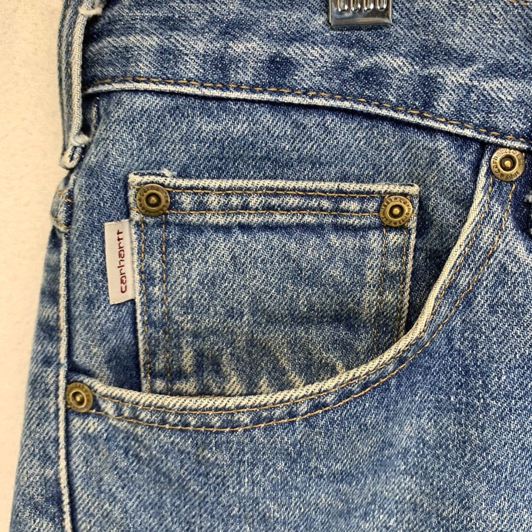 Carhartt VINTAGE Carhartt Jeans B17 Relaxed Tapered Fit Denim 40W 28L Blue Mens Size US 40 / EU 56 - 7 Thumbnail