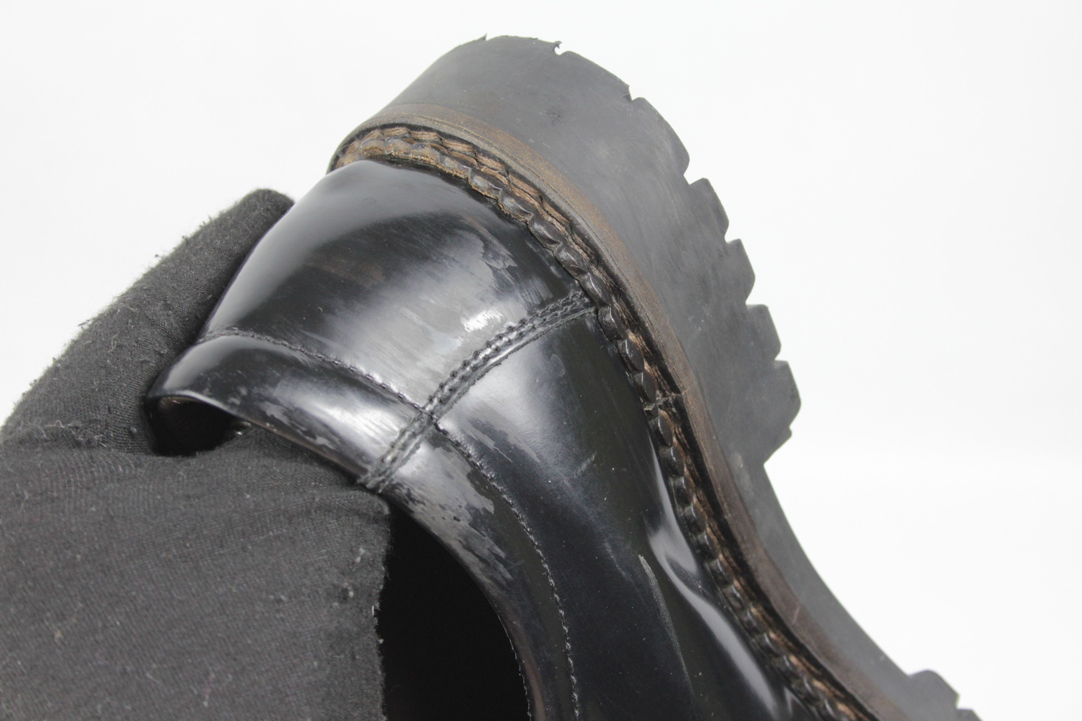 Japanese Brand Maze L1710 Patent Lug Sole Hand Made Derby Size US 8 / EU 41 - 9 Thumbnail