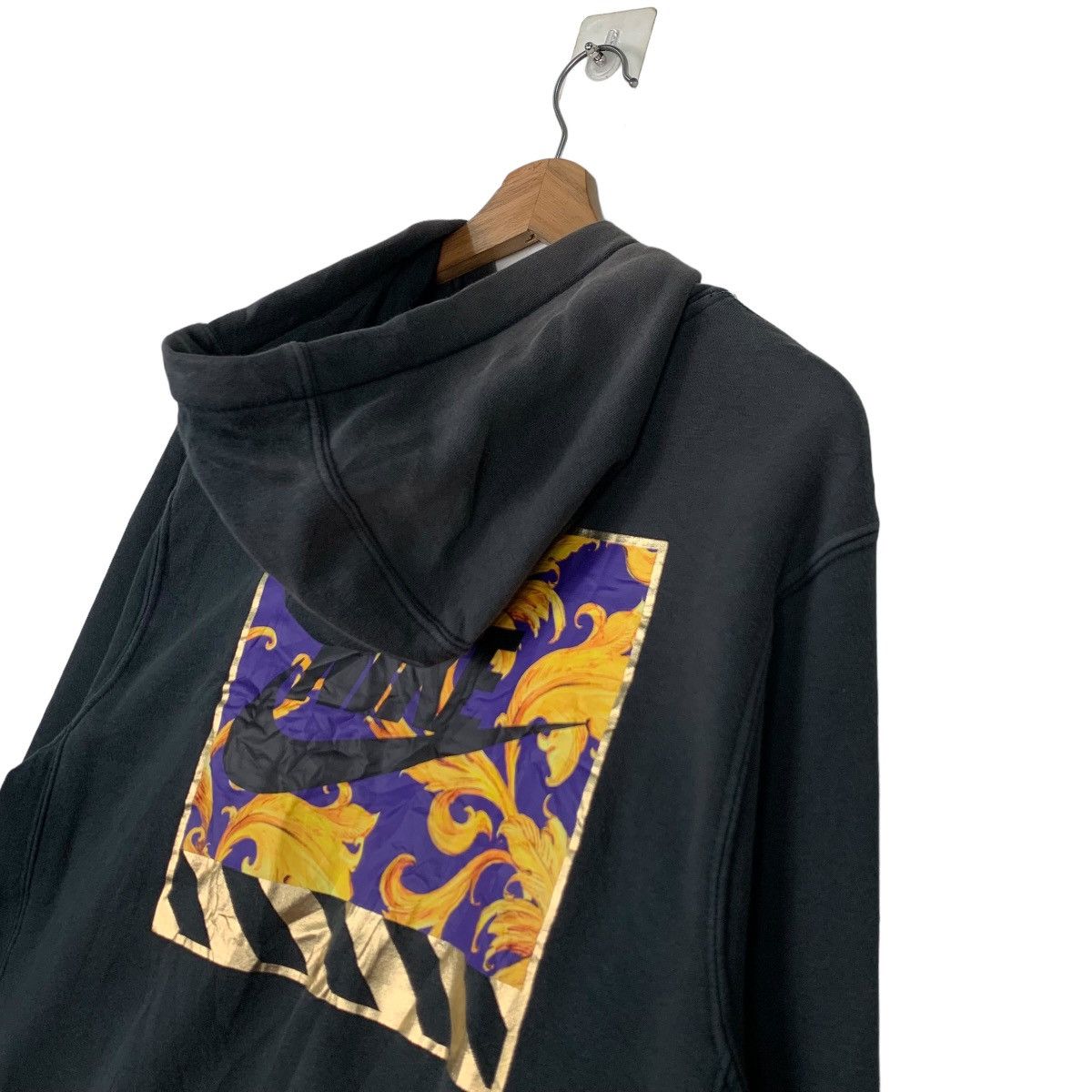 Nike NIKE Big Swoosh Logo Graphic Pullover Hoodies #0751-C34 Size US M / EU 48-50 / 2 - 3 Thumbnail