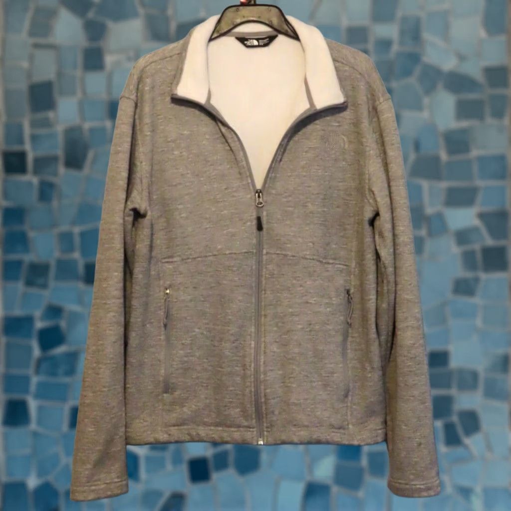 The North Face The North Face Jacket Men M Full Zip Fleece Gray Light Liner Solid Zip Logo Windbreaker Casual Travel Workwear Vintage: No Size US M / EU 48-50 / 2 - 1 Thumbnail