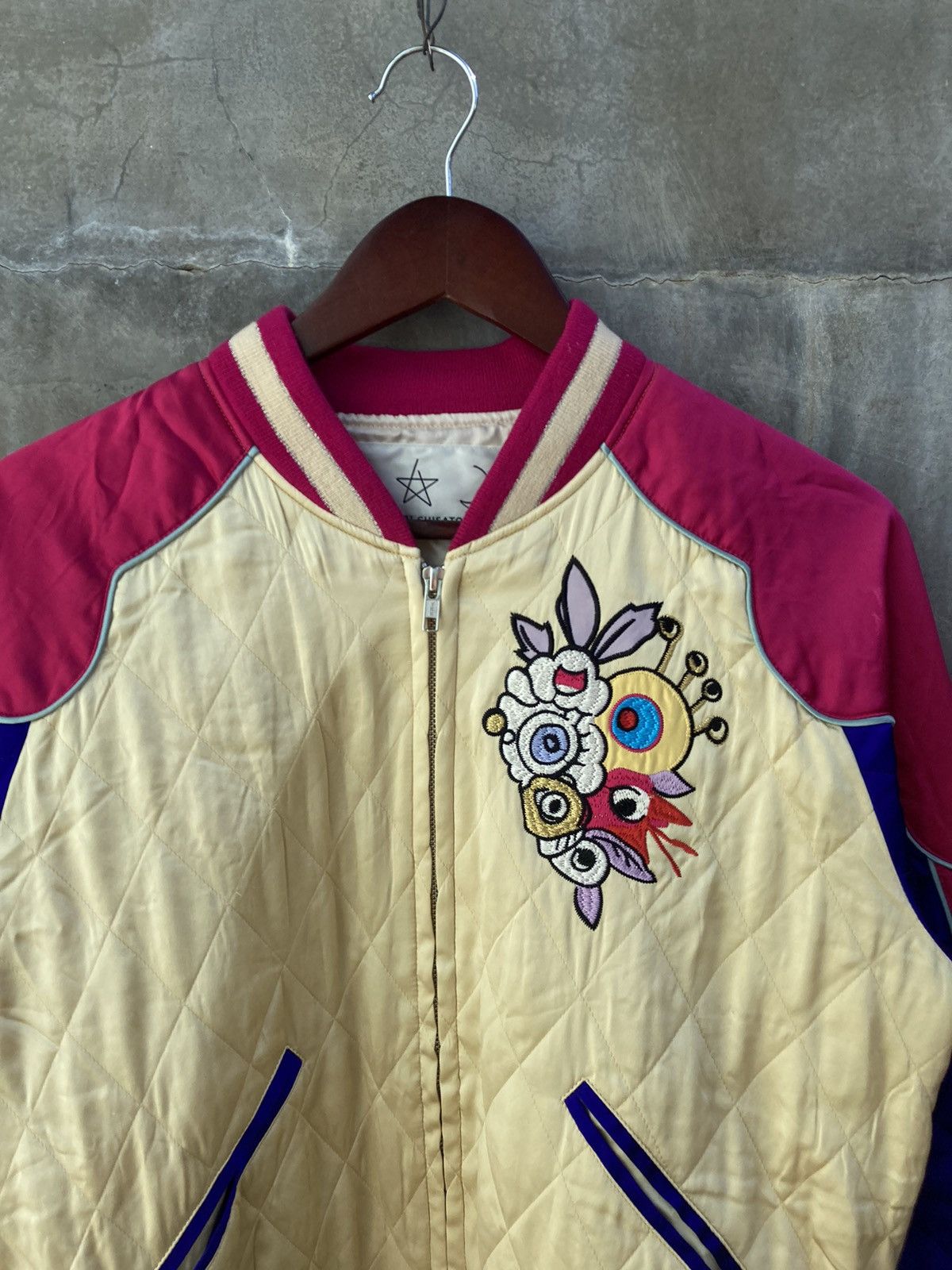 Tsumori Chisato Quilted Sukajan Bomber Jacket Size XS / US 0-2 / IT 36-38 - 7 Thumbnail