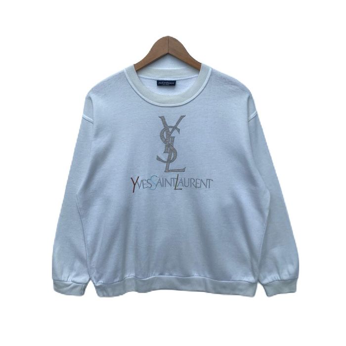 Vintage VINTAGE YVES SAINT LAURENT SWEATSHIRT LARGE PULLOVER Grailed