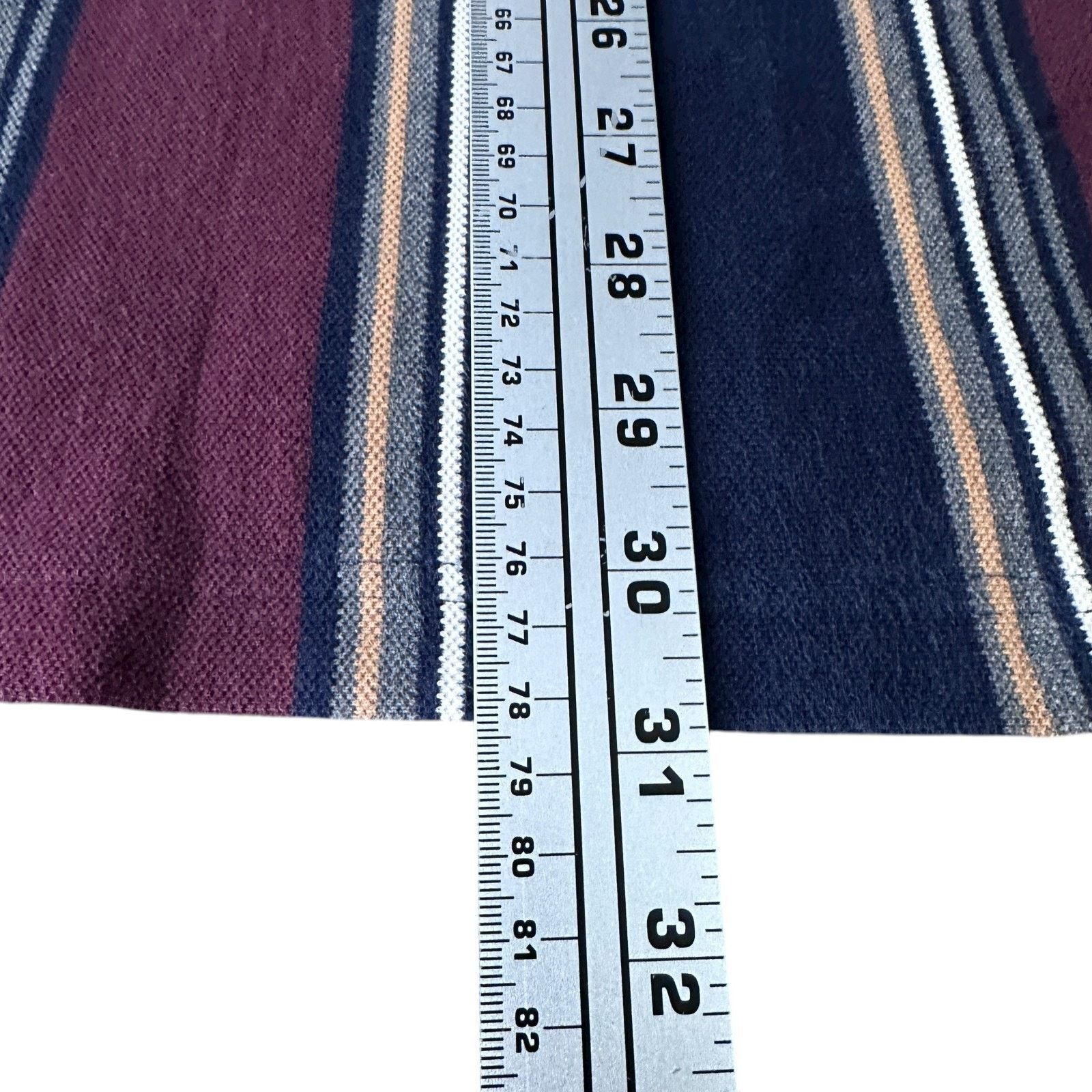 Club Room Vintage Club Room Rugby Polo Shirt Men M Maroon Blue Striped Size US M / EU 48-50 / 2 - 9 Thumbnail