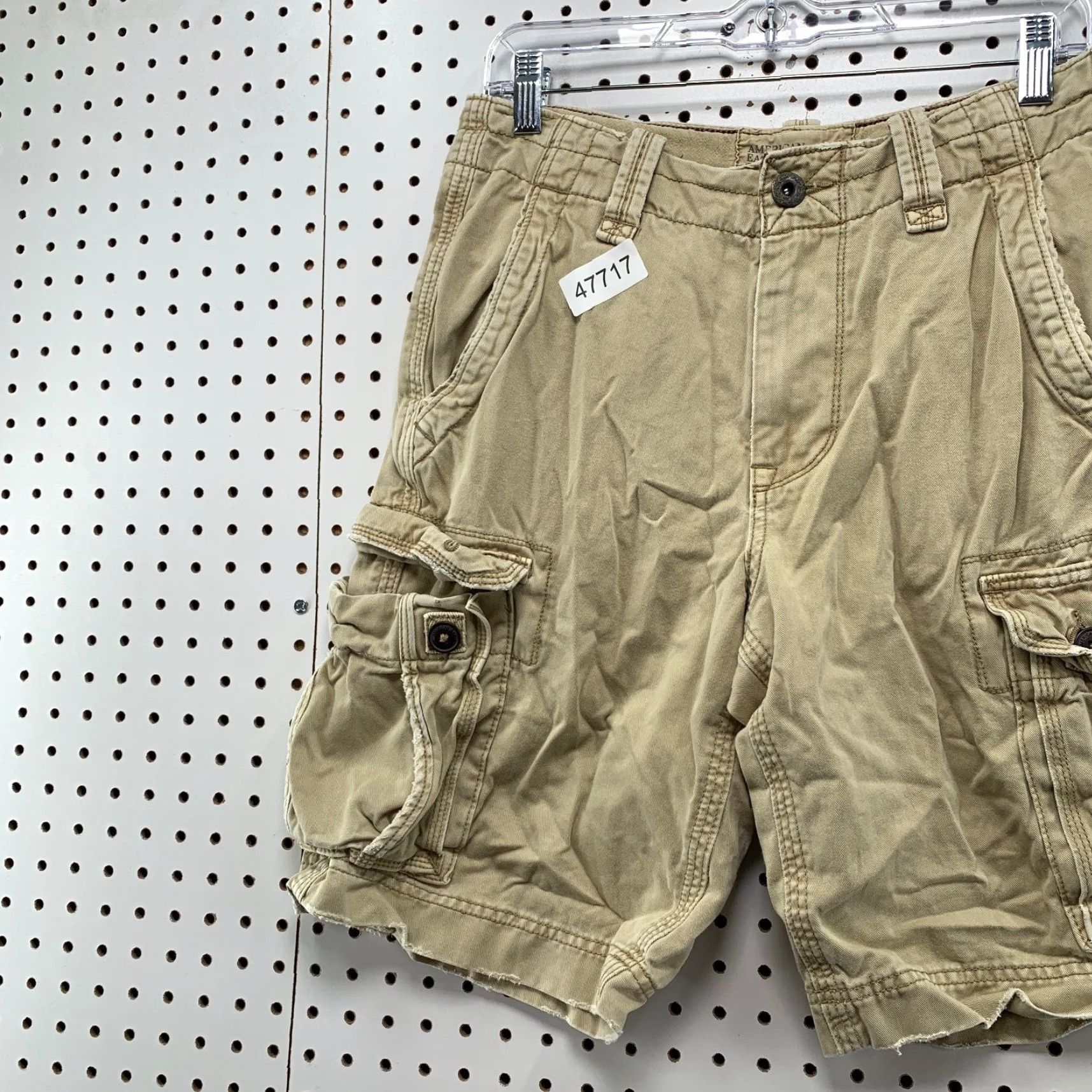 American Eagle Outfitters American Eagle Cargo Shorts Mens 30x10.5 Khaki Military Utility Baggy Size US 30 / EU 46 - 6 Thumbnail