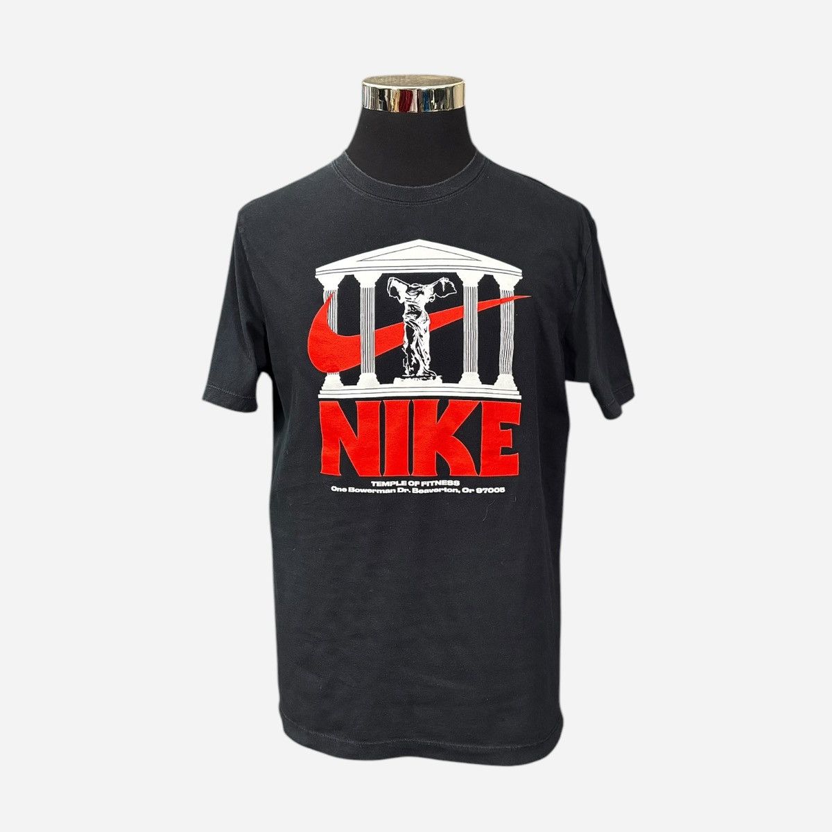 Nike Nike Temple of Fitness Black Graphic Logo T-Shirt Sz L Size US L / EU 52-54 / 3 - 1 Thumbnail