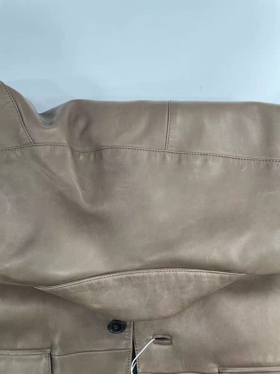 Yves Saint Laurent YSL Vintage Brown Lambskin Leather Jacket. Size S / US 4 / IT 40 - 8 Thumbnail