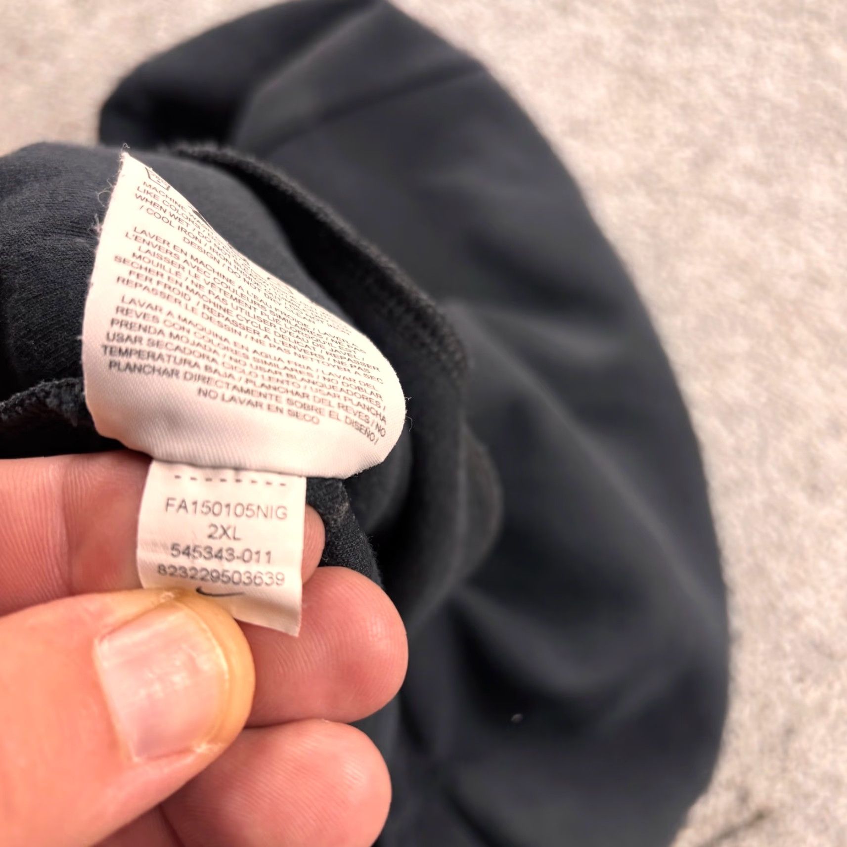 Nike Nike Tech Fleece Jogger Pants Mens 2XL Black Tapered Zip Pocket Sweatpants Size US 39 - 6 Thumbnail