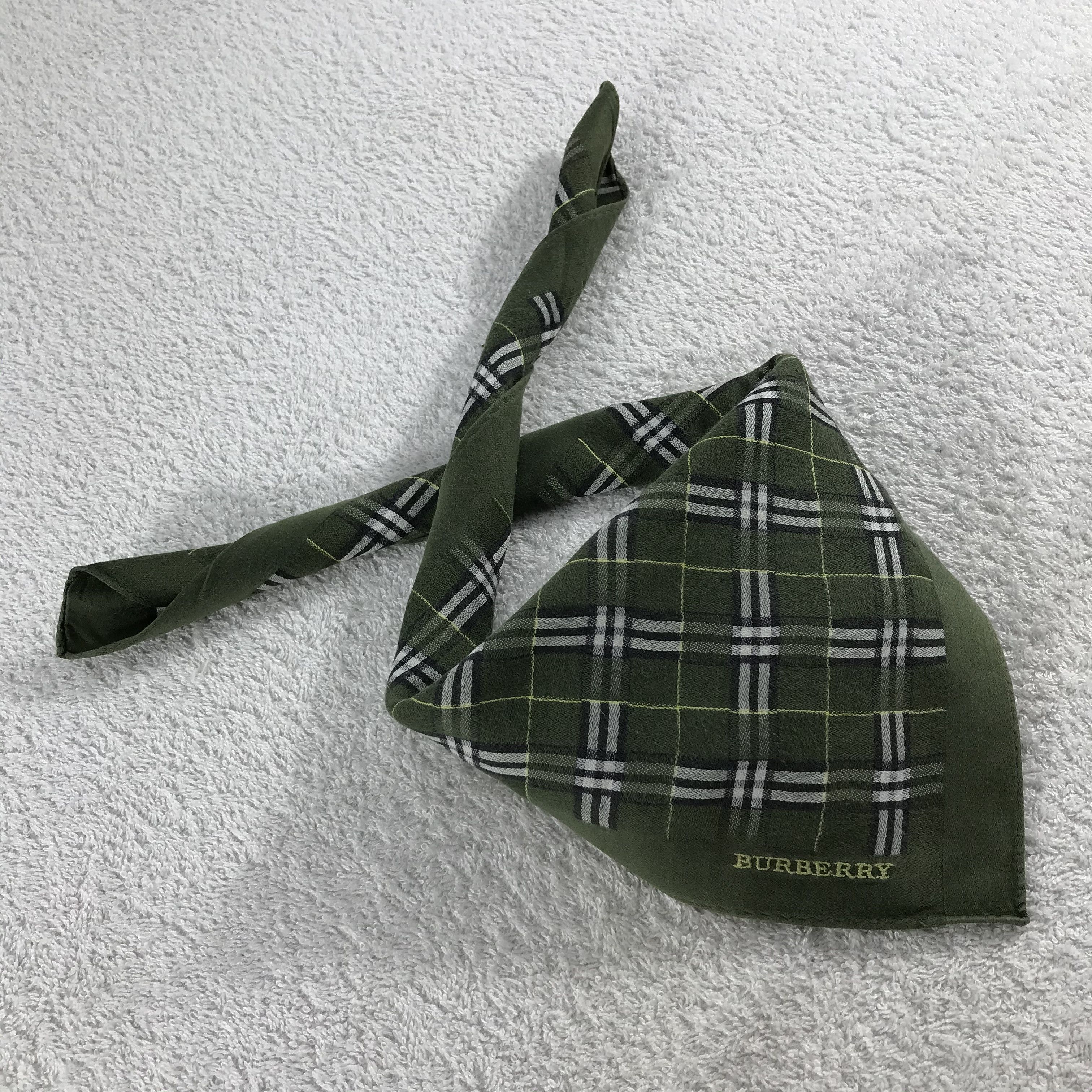 Burberry × Vintage Burberry Bandana / Handkerchief / Neckerchief - S158 Size ONE SIZE - 4 Thumbnail