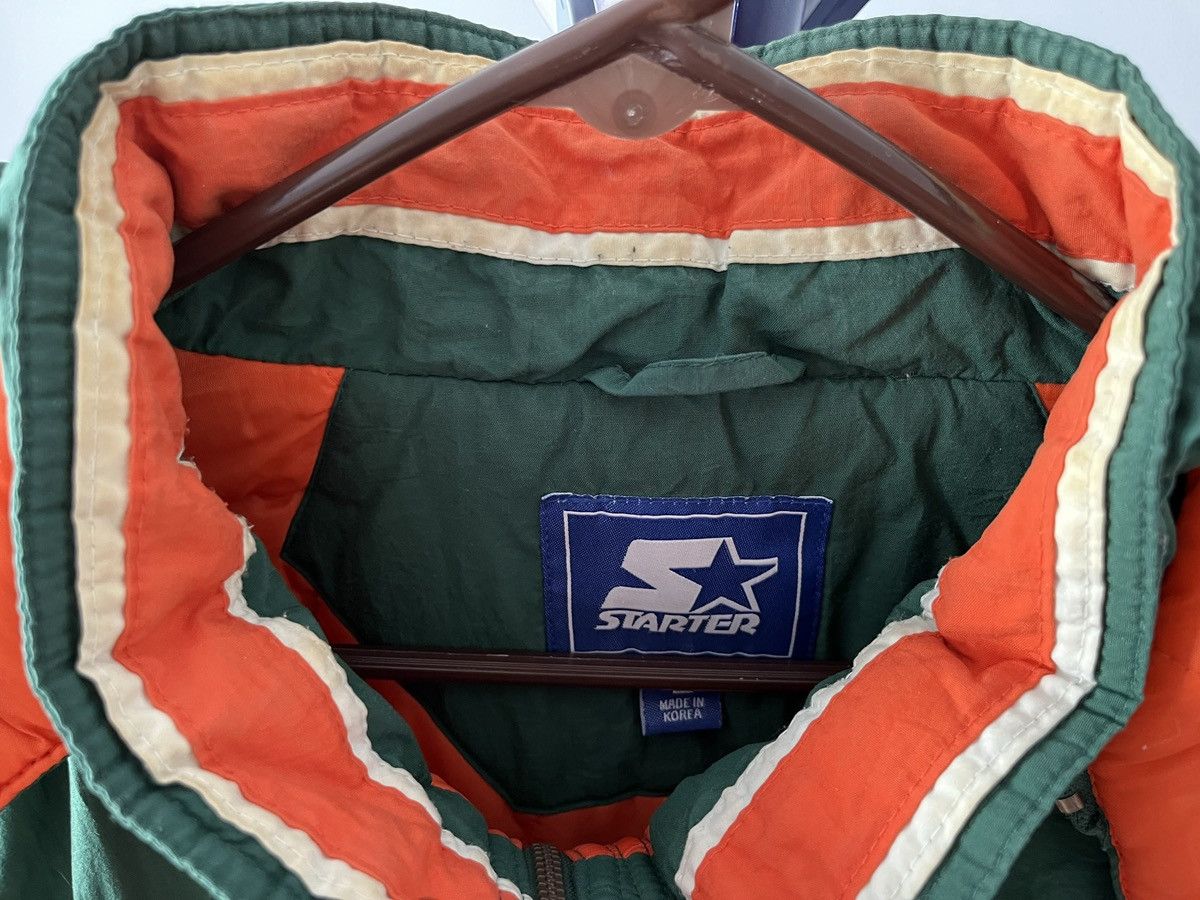 Starter VINTAGE Starter Miami Hurricanes Parka Jacket Size L Size US L / EU 52-54 / 3 - 9 Thumbnail