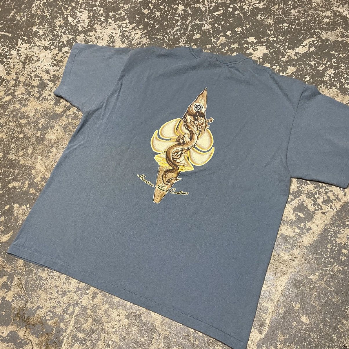 Grunt Style × Vintage Vintage Hawaiian Dragon Island Outdoor Grunt Tshirt Size US XL / EU 56 / 4 - 2 Thumbnail