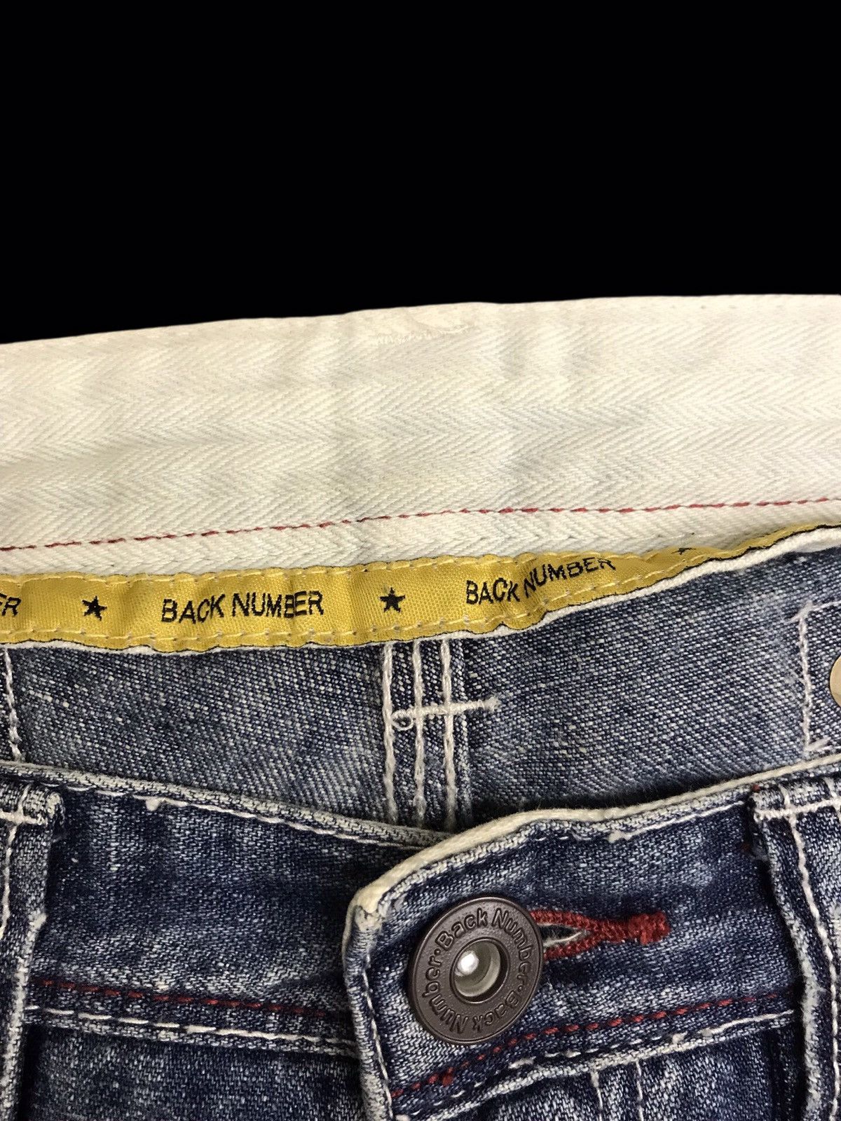 Japanese Brand 💥BELL BOTTOM💥BACK NUMBER LIGHT LOW RISE BAKER DENIM F415 Size US 30 / EU 46 - 9 Thumbnail