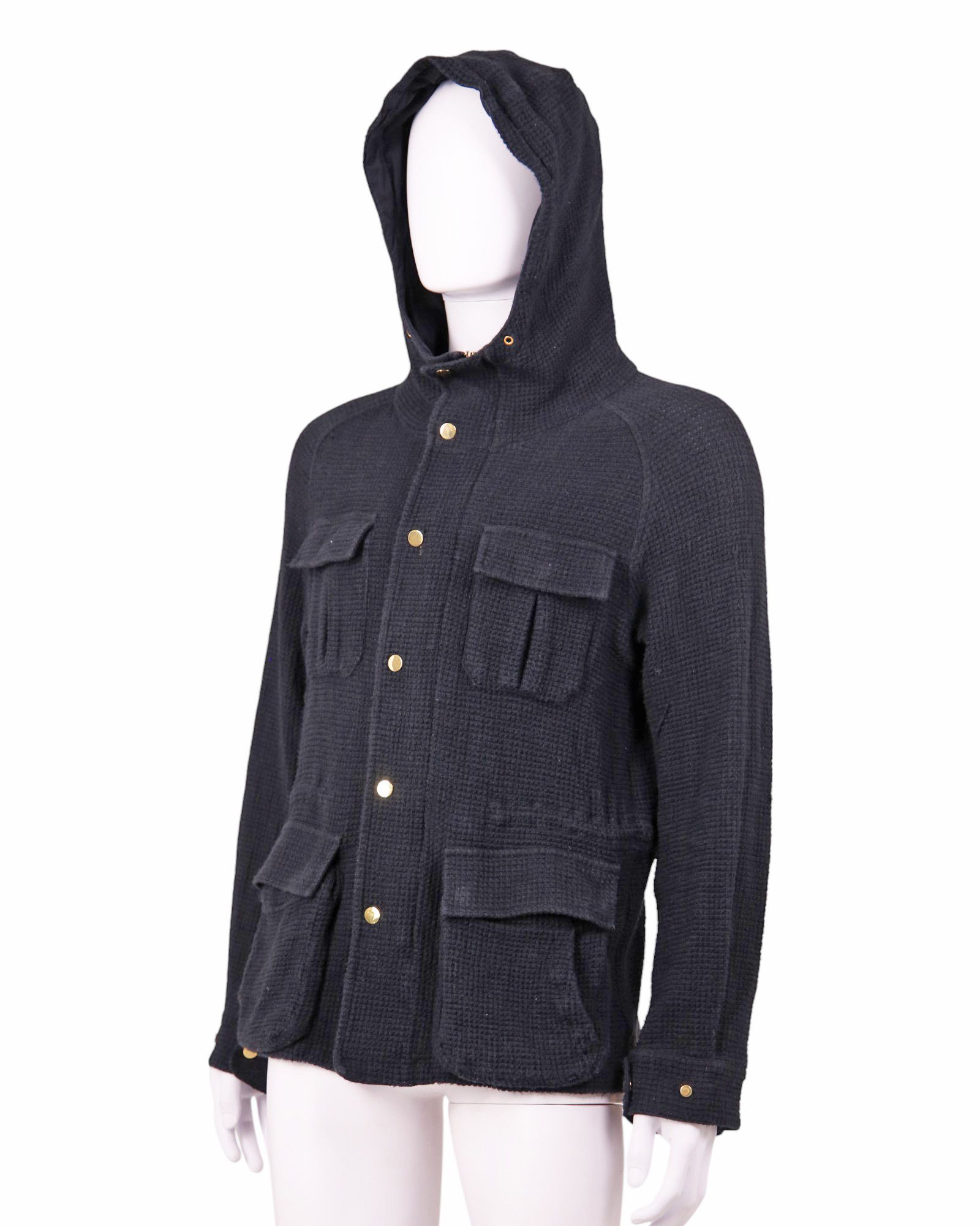 Giorgio Armani S/S 2012 Checkered Blue Hooded Jacket Size US L / EU 52-54 / 3 - 2 Thumbnail