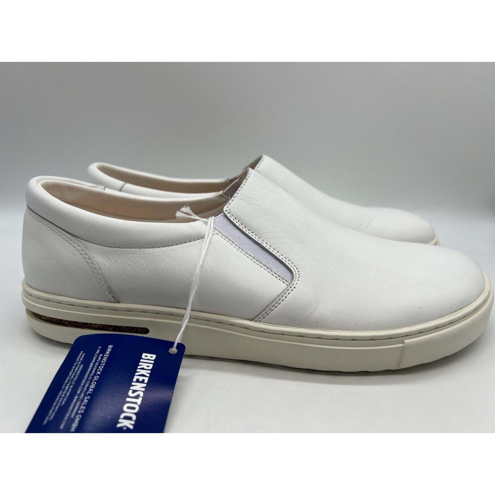 Birkenstock Men's Oswego White Leather Slip On Shoes Size 11