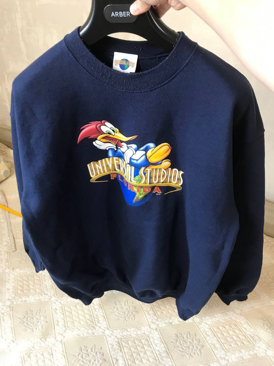 Universal Studios 🔥 90s Universal Studios Woody Woodpecker Sweatshirt Disney Size US XL / EU 56 / 4 - 6 Thumbnail