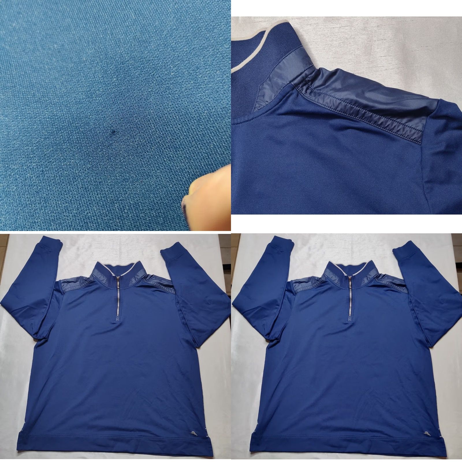 Tommy Bahama TOMMY BAHAMA Men XL Blue 1/4 Zip Pullover Sweatshirt Shirt Adult XL Blue Logo Zipper Navy? Size US XL / EU 56 / 4 - 8 Thumbnail