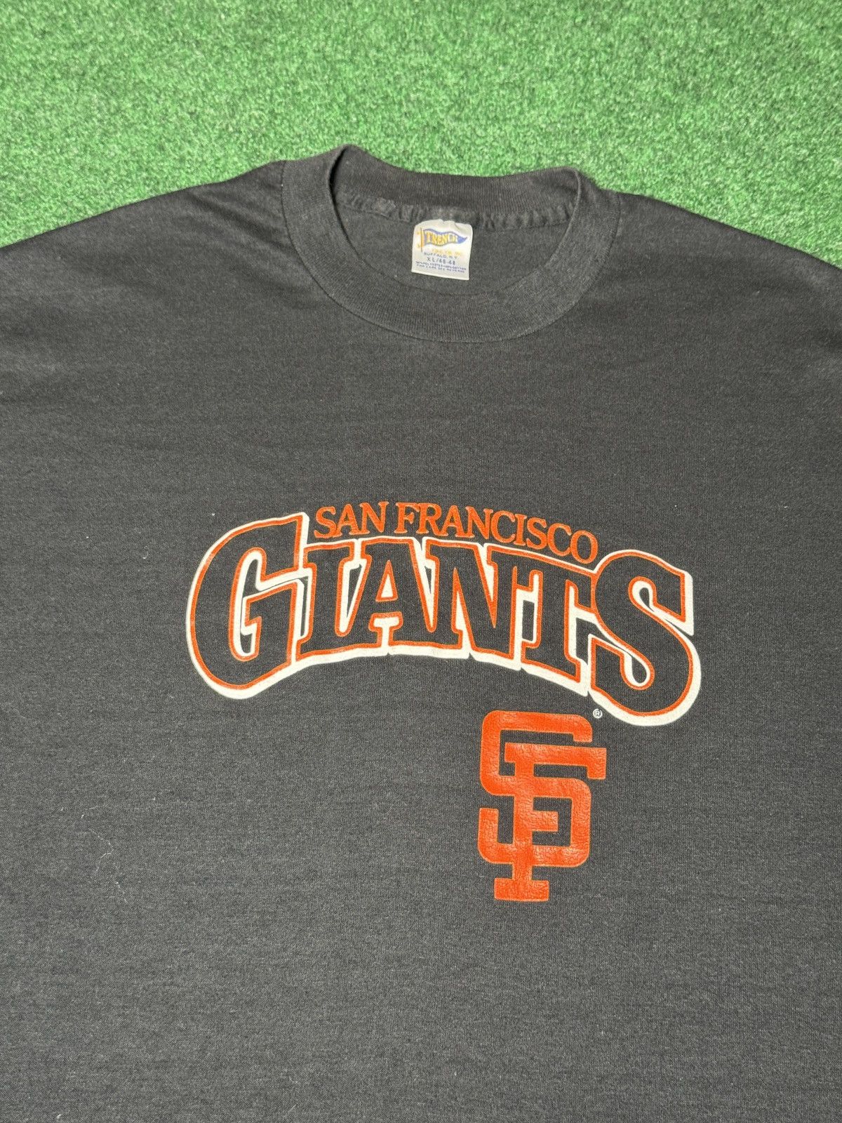 American Trench × Vintage Vintage 80s 90s San Francisco Giants MLB Slim Fit T Shirt Size US L / EU 52-54 / 3 - 2 Thumbnail