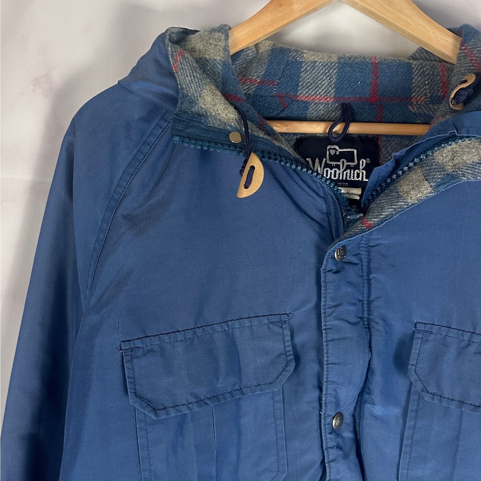Woolrich Woolen Mills Vintage Blue Parka Jacket Size US M / EU 48-50 / 2 - 2 Thumbnail
