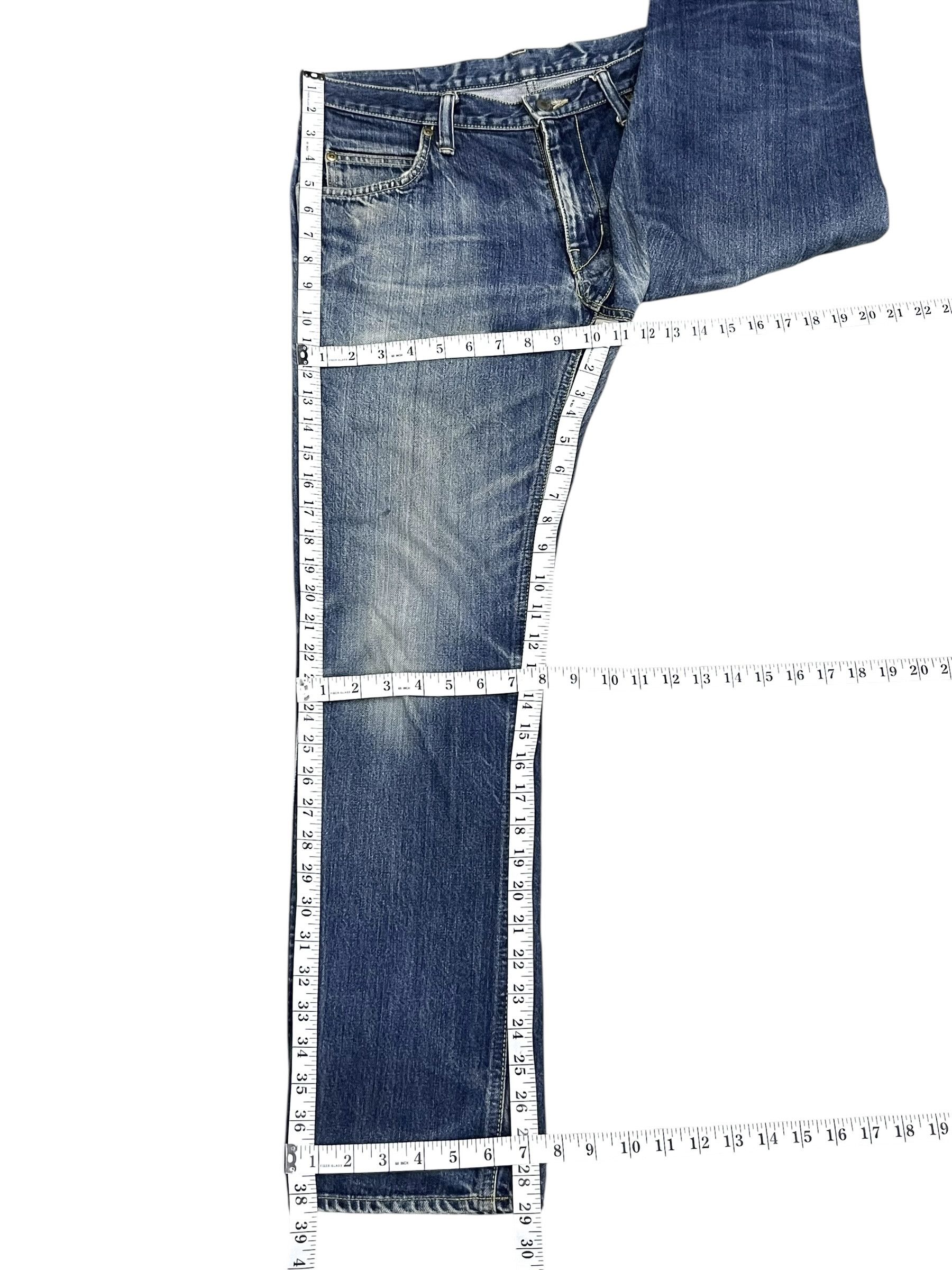 Blue Blue Japan 🔥Blue Blue Japan x HR Market Faded Distressed Denim Size US 31 - 16 Thumbnail