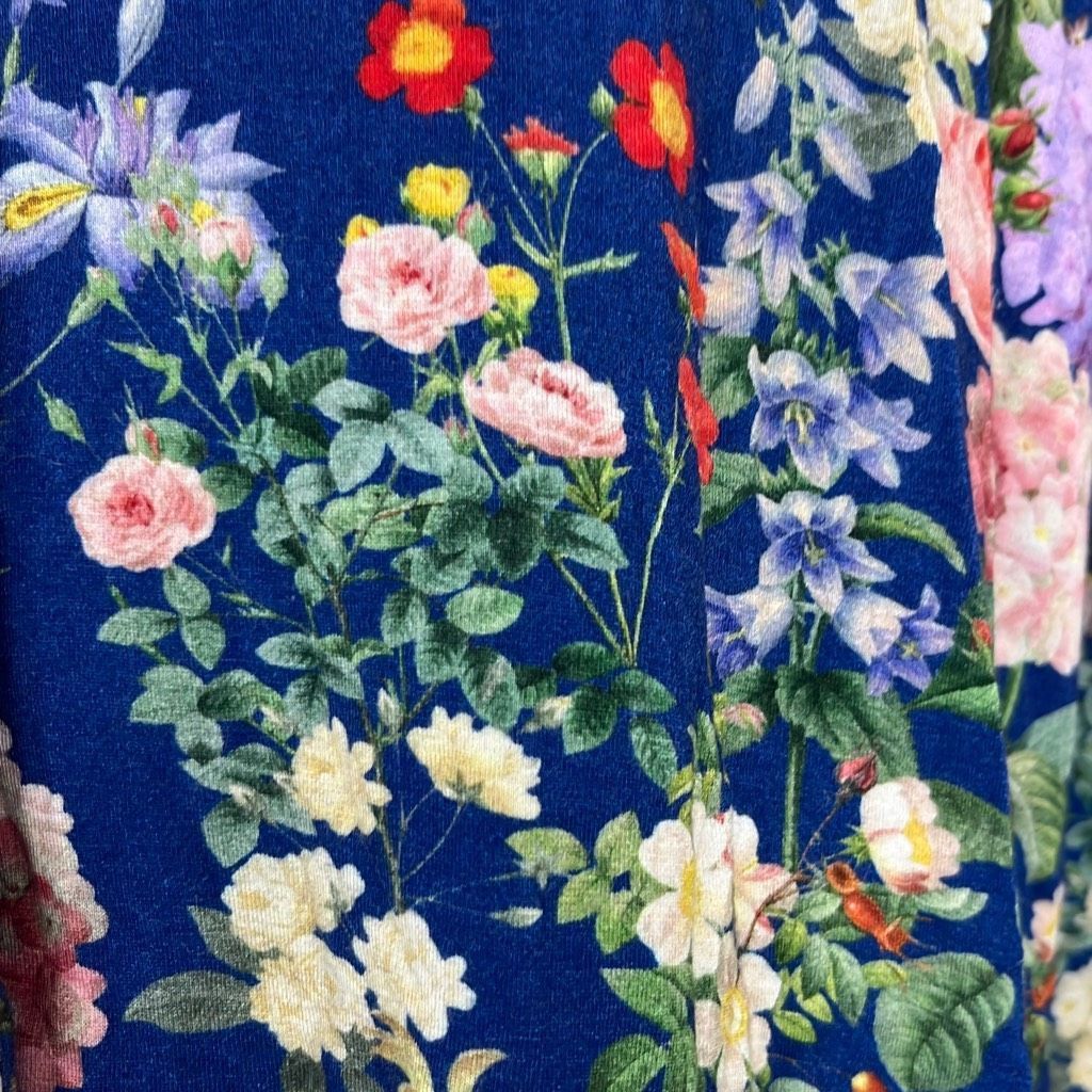 Other Posh Peanut Womens Small Blue Floral Button Down Bamboo Clas Size ONE SIZE - 5 Thumbnail