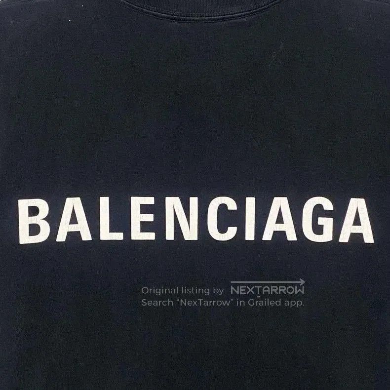 Balenciaga Balenciaga Black Logo Short Sleeve T-shirt. Size US S / EU 44-46 / 1 - 3 Thumbnail