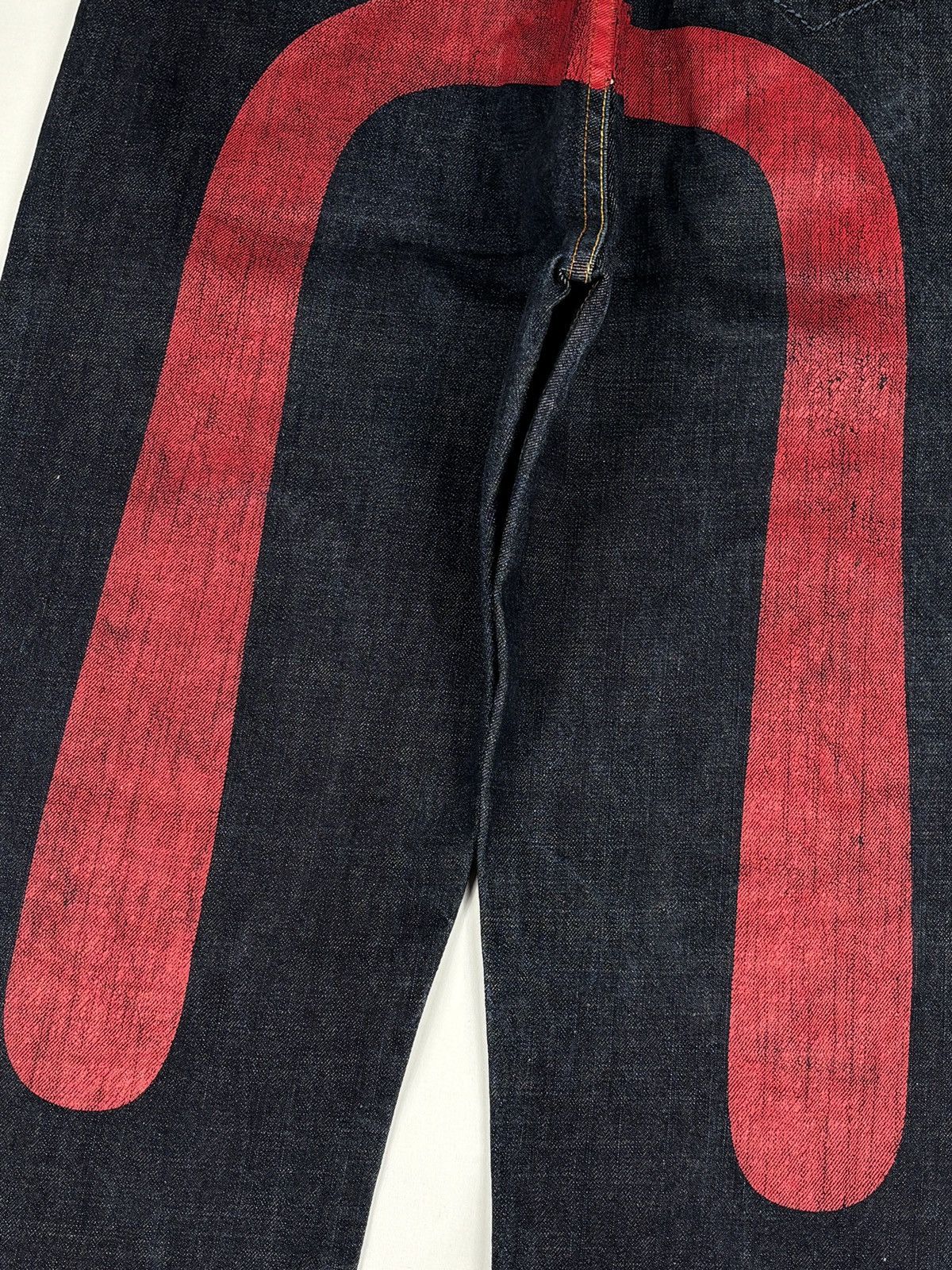 Evisu Lot. 0078 Double Sided Seagull Print Daicock Selvedged Jeans Size US 34 / EU 50 - 6 Thumbnail