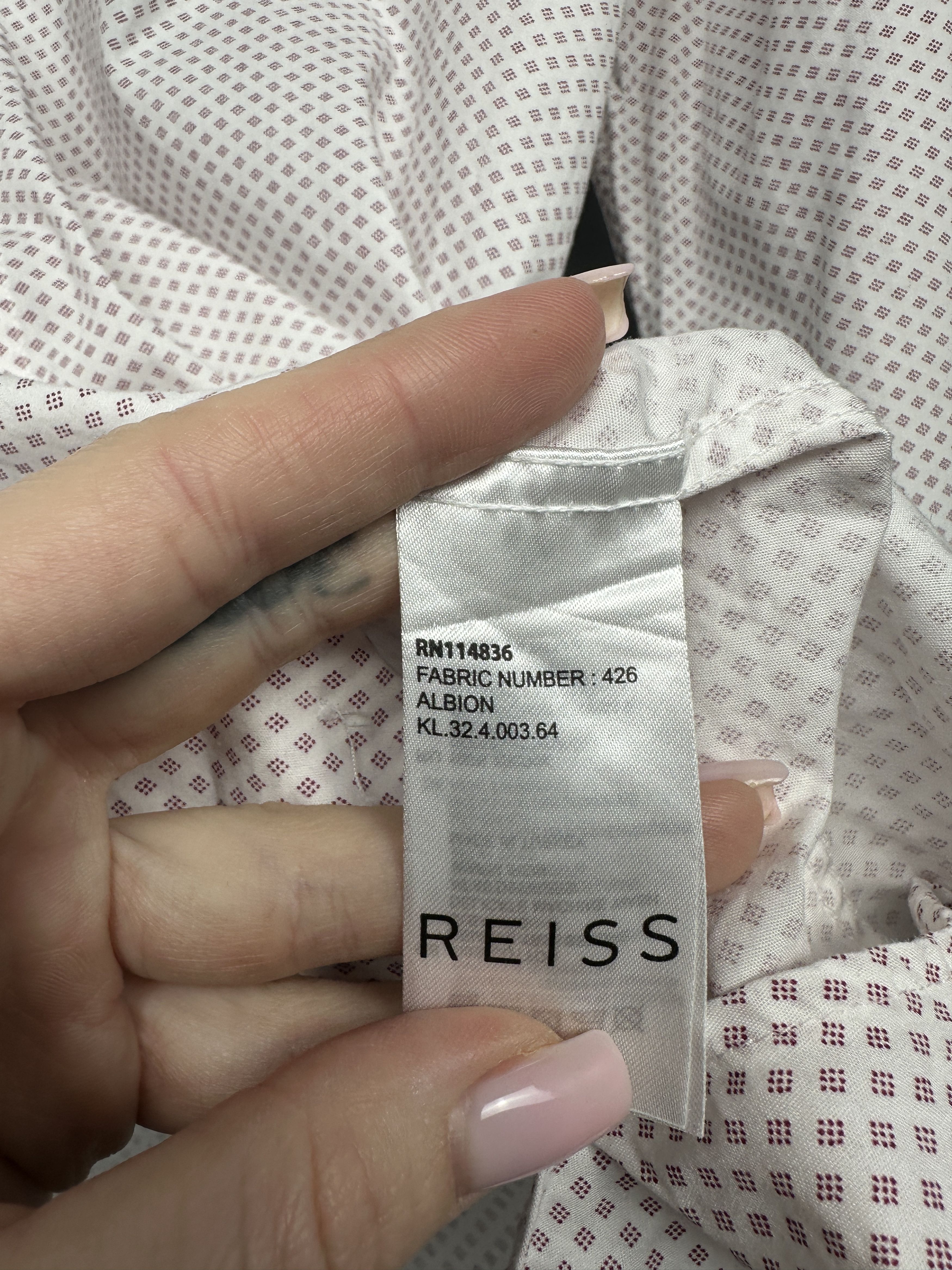 Reiss Reiss Mens Long Sleeve Shirt Slim Fit Size US M / EU 48-50 / 2 - 4 Thumbnail