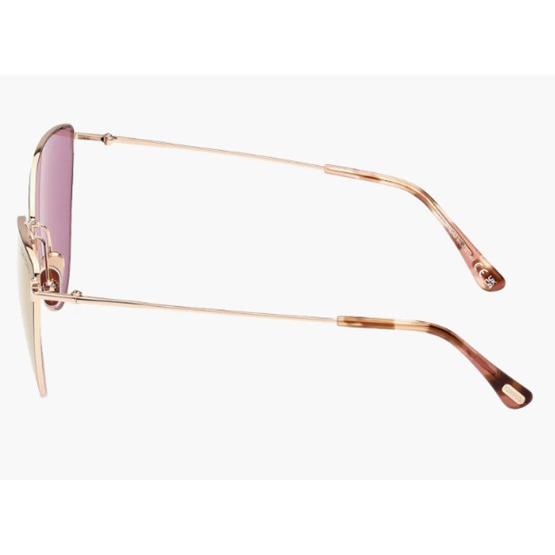 Tom Ford Tom Ford Anais 62mm Cat Eye Sunglasses Pale Gold Copper Size ONE SIZE - 8 Thumbnail