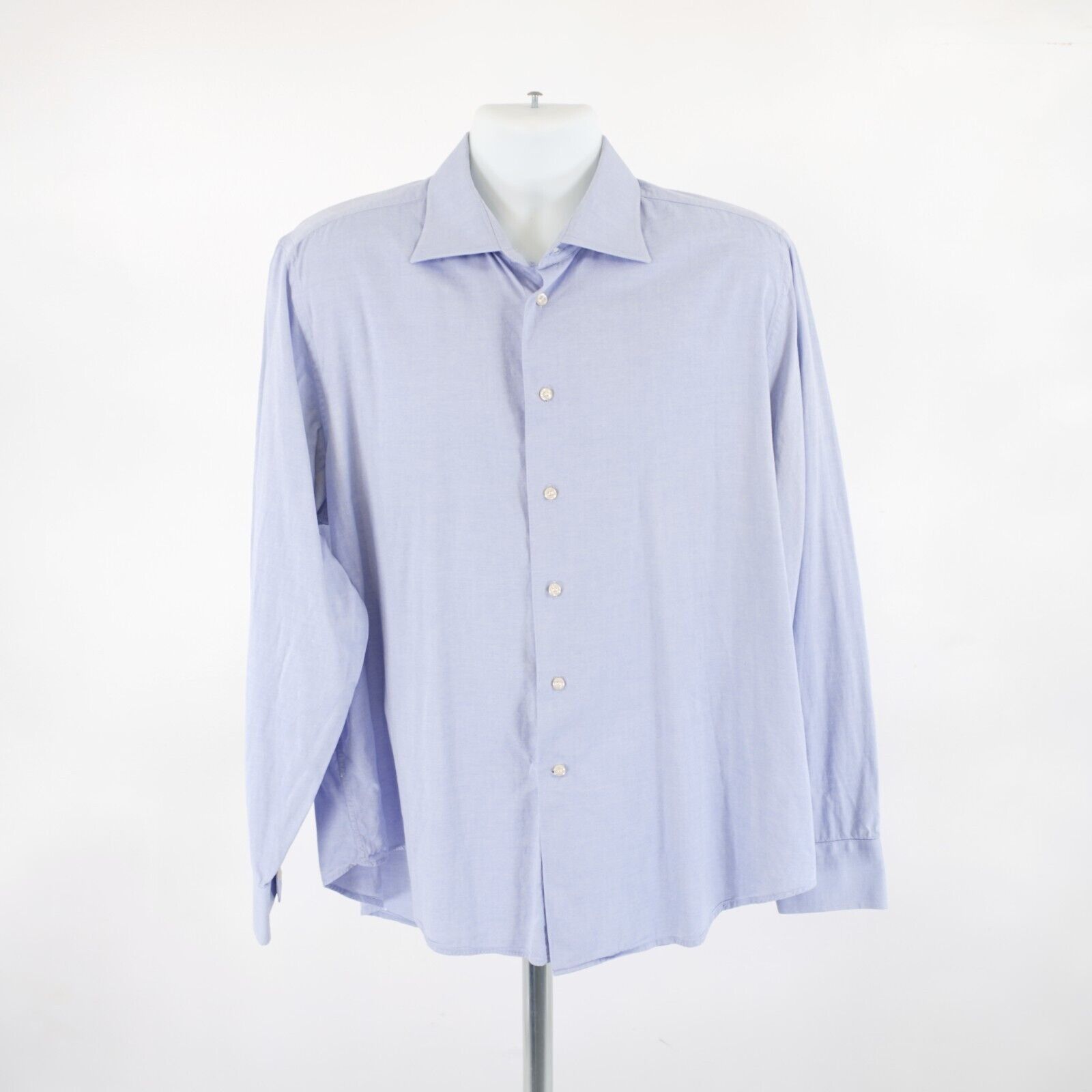 Designer DAMAGED Camicissima Slim Blue 45-18 Collared Dress Shirt Size US XXL / EU 58 / 5 - 4 Thumbnail