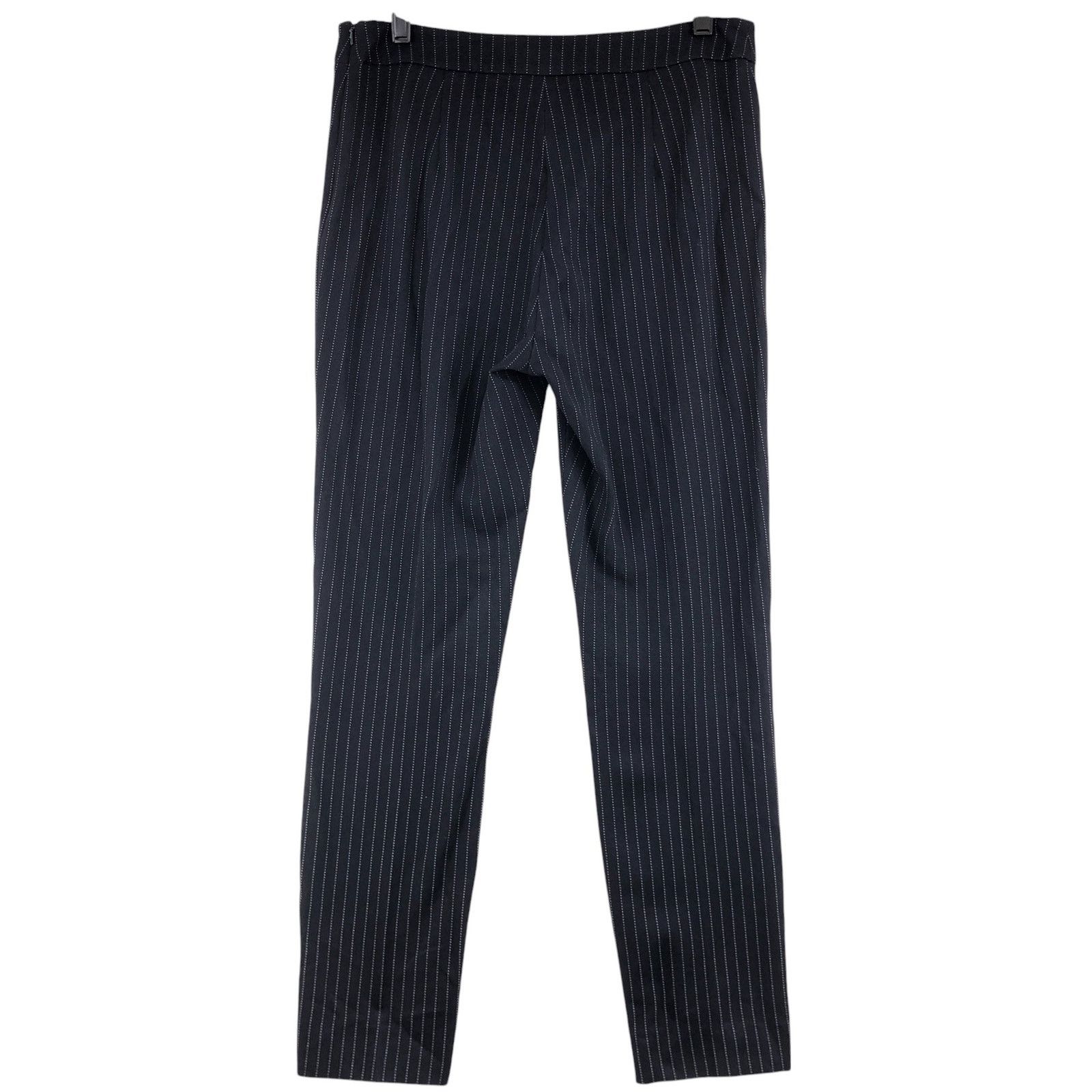 Max Mara Max Mara Size 42 US 12 Pants Pinstripe Stretch Viscose Zip Size 34" / US 12 / IT 48 - 5 Thumbnail