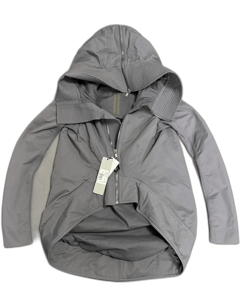 Rick Owens Rick Owens Asymmetric Bomber Jacket in Gray-2506 Size S / US 4 / IT 40 - 1 Thumbnail