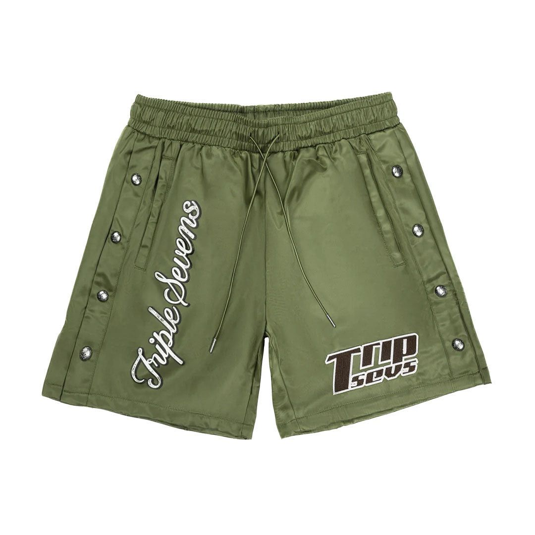 TRIPLE SEVENS Nylon Shorts Green Size 27" / US 4 / IT 40 - 1 Thumbnail