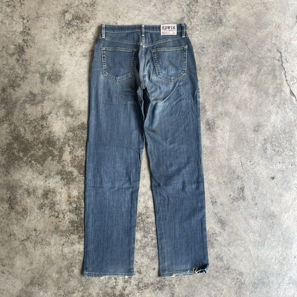 Edwin 🔥Vintage Edwin 403 Stoned Washed Ripped Distress Soft Jeans Size US 29 - 4 Thumbnail