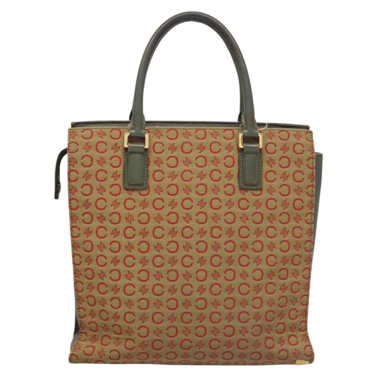 Celine CELINE C Macadam Canvas Hand Bag Beige Gold Size ONE SIZE - 3 Thumbnail