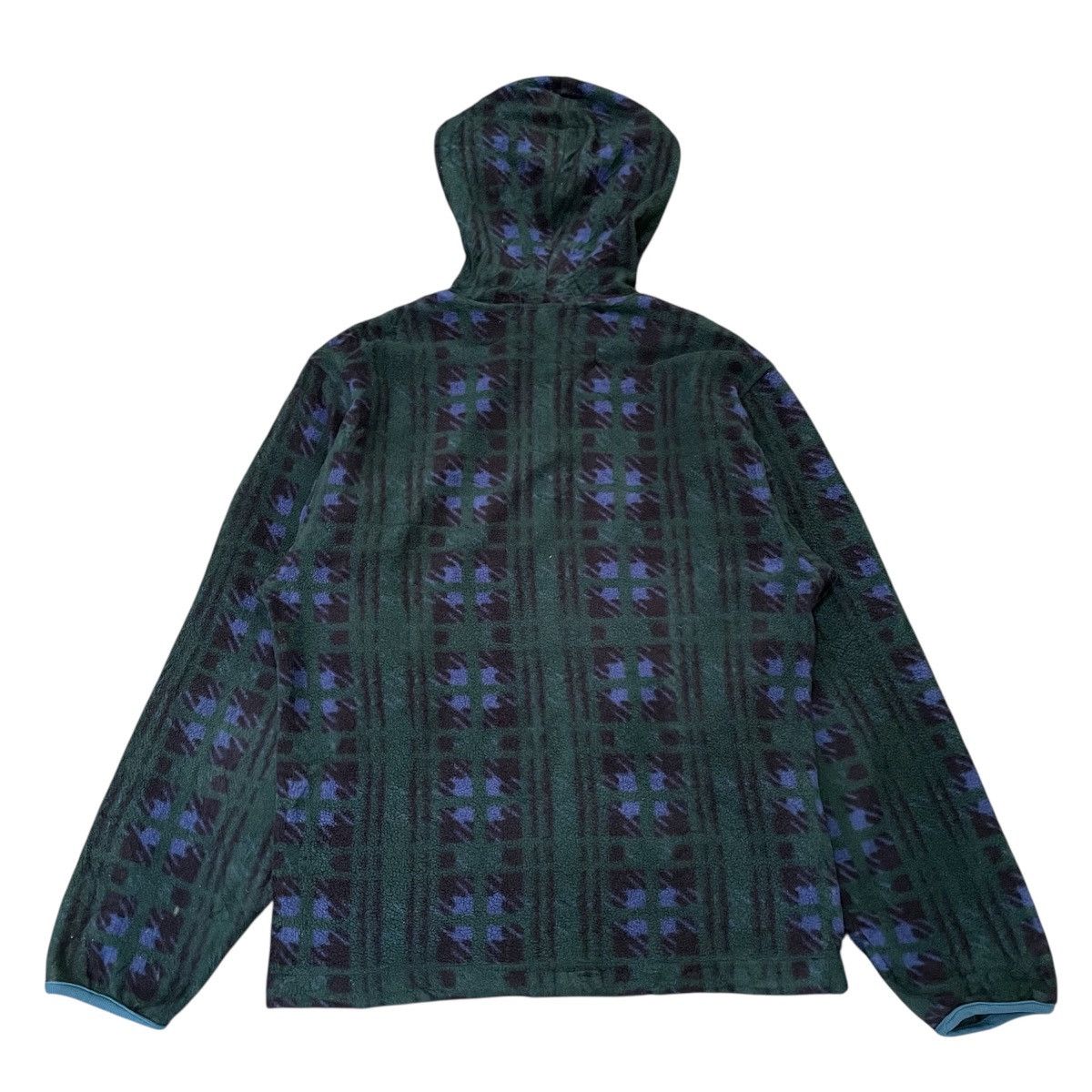 L.L. Bean Vintage 90s L.L. Bean Geometric Fleece Hoodi Size US M / EU 48-50 / 2 - 5 Thumbnail