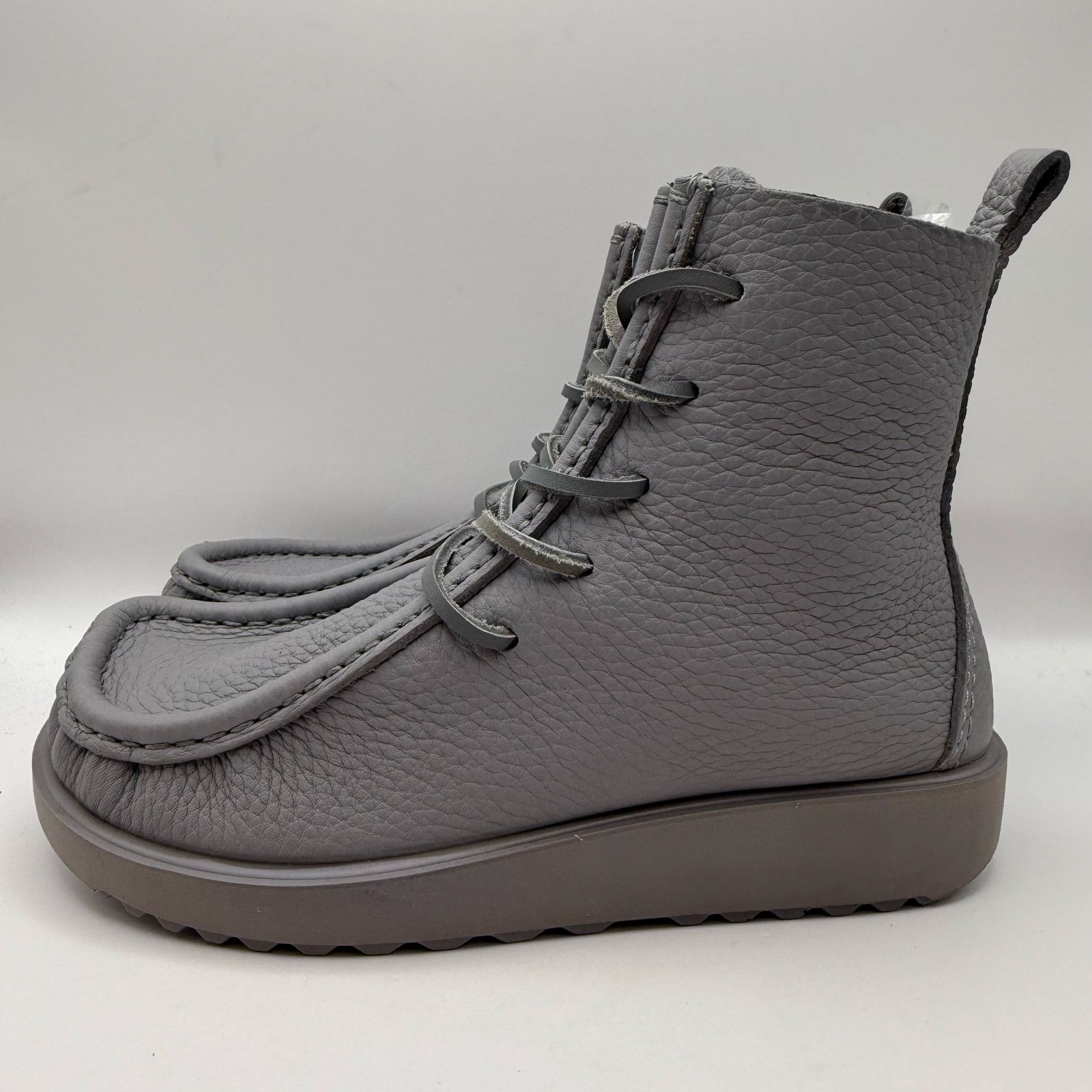 Ecco ECCO.KOLLECTIVE EU 44 JOKE LACE BOOT MADE IN PORTUGAL GRAY Size US 10 / IT 40 - 2 Thumbnail