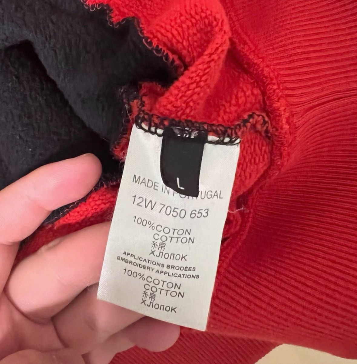 Givenchy Givenchy size L Black and red five-star sweatshirt Size US L / EU 52-54 / 3 - 3 Thumbnail