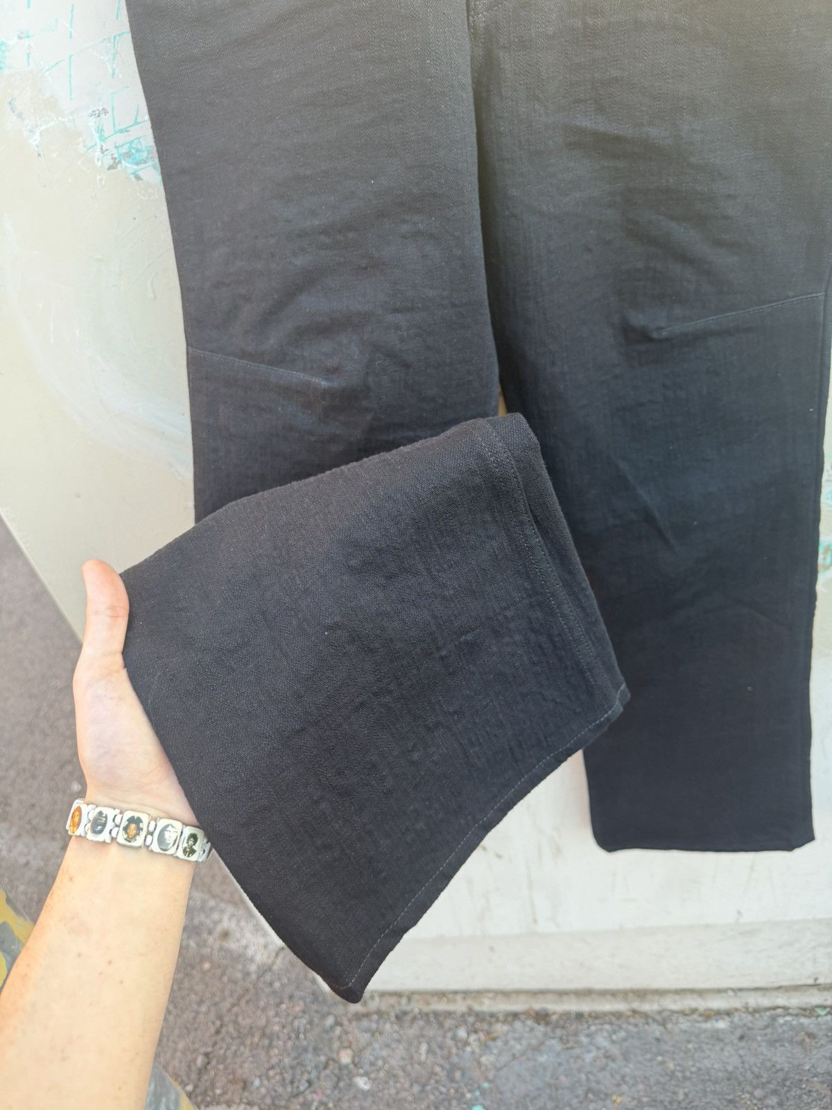 K-Two Studios KTWO 18 oz Black Selvedge Bootcut Jeans Size US 30 / EU 46 - 3 Thumbnail