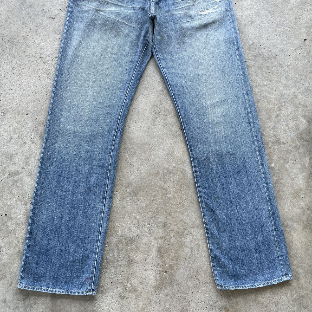 Japanese Brand × Jean Vintage Japanese Faded Fly Button Jeans Denim Pants W32 Size US 32 / EU 48 - 4 Thumbnail