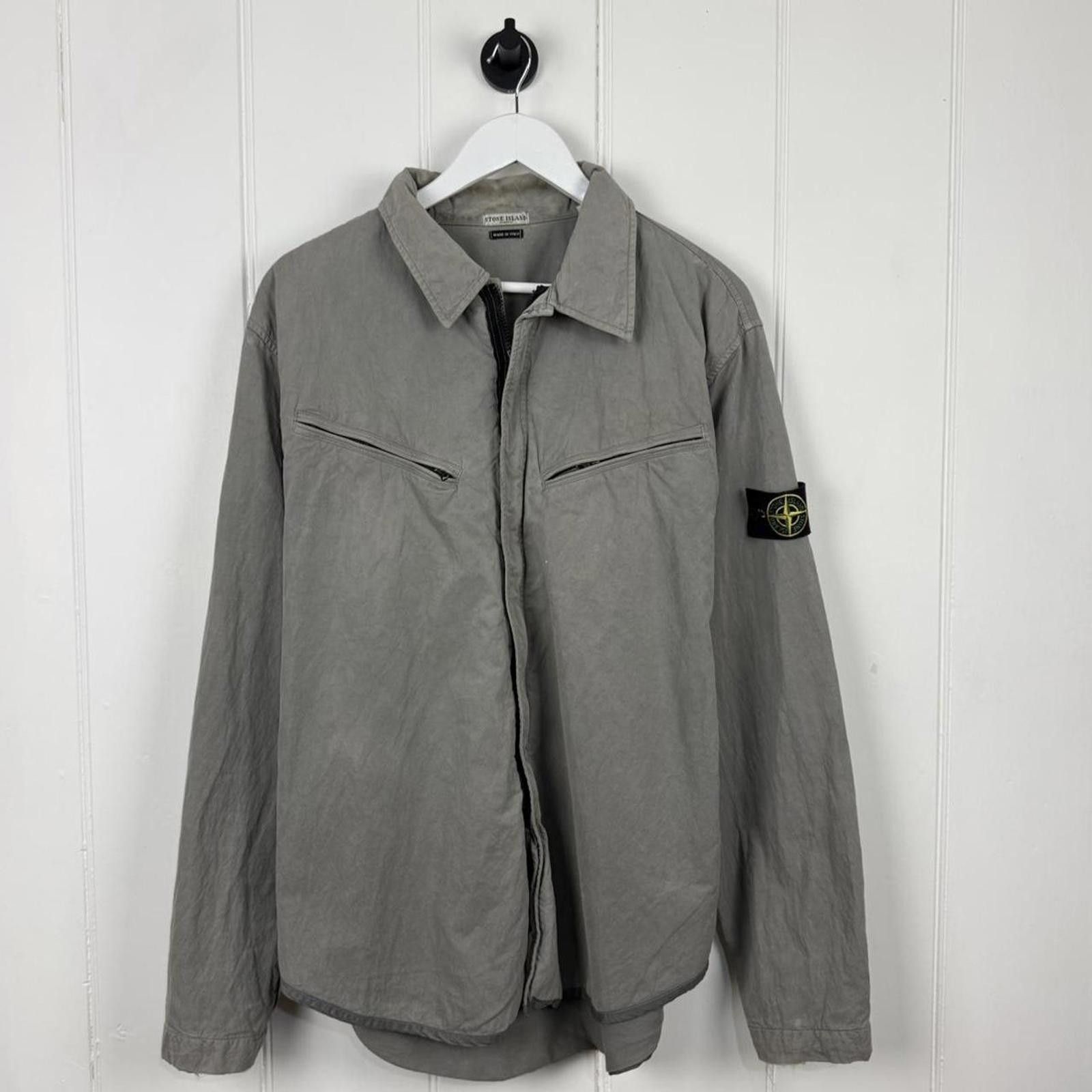 Stone Island Stone Island Brushed Cotton Over Shirt Size US XL / EU 56 / 4 - 1 Thumbnail