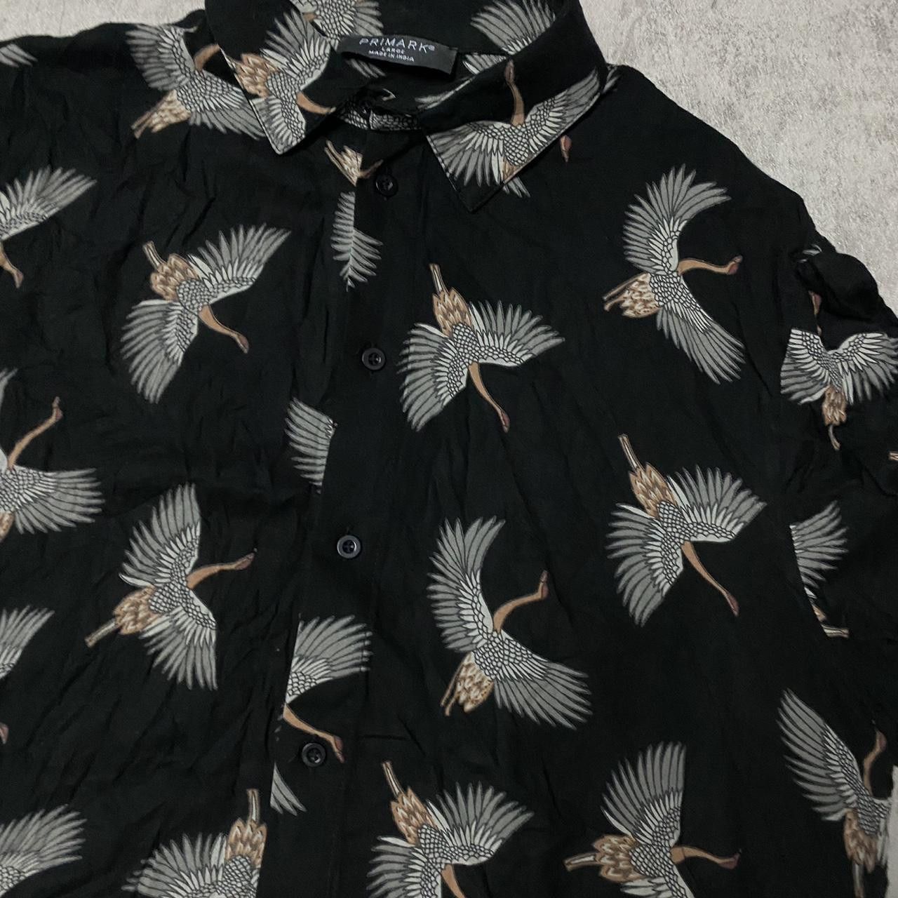 Primark Primark oversized black crane shirt Size US L / EU 52-54 / 3 - 2 Thumbnail