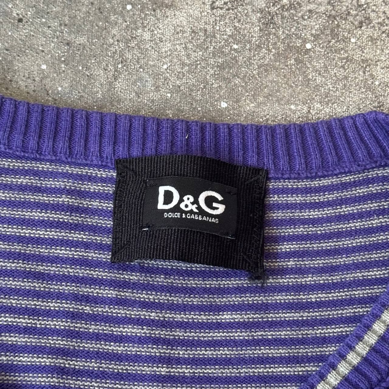 Dolce & Gabbana × Vintage Dolce & Gabbana D&G Vintage Stripped Sweater Size L / US 10 / IT 46 - 8 Thumbnail