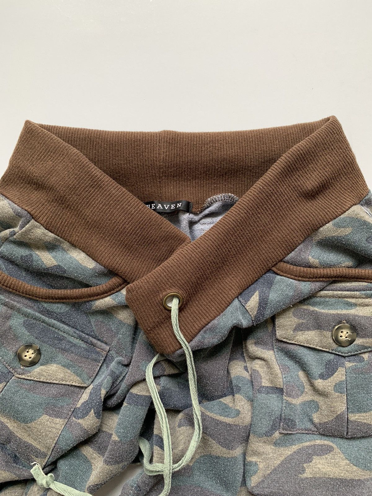 Japanese Brand 2000s Heaven Camo Cargo GOA Inspired Boot Cut Pant Size US 30 / EU 46 - 4 Thumbnail