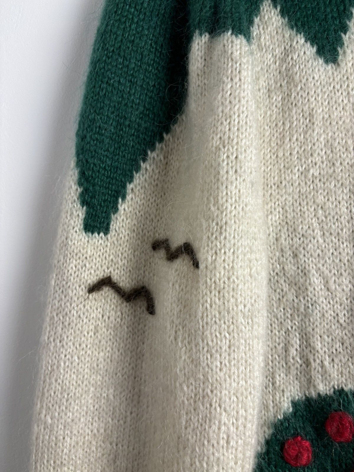 Handmade Vintage Mohair Pond Life Knitted Cardigan Size ONE SIZE - 16 Thumbnail