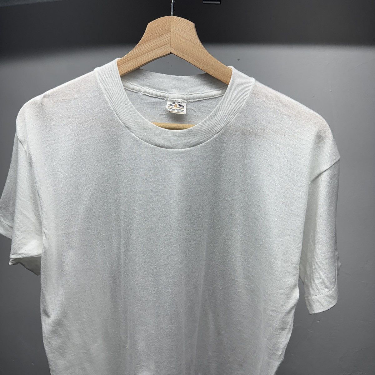 Vintage 80s Paper Thin Blank White Shirt USA ERD Grunge Size US XL / EU 56 / 4 - 3 Thumbnail