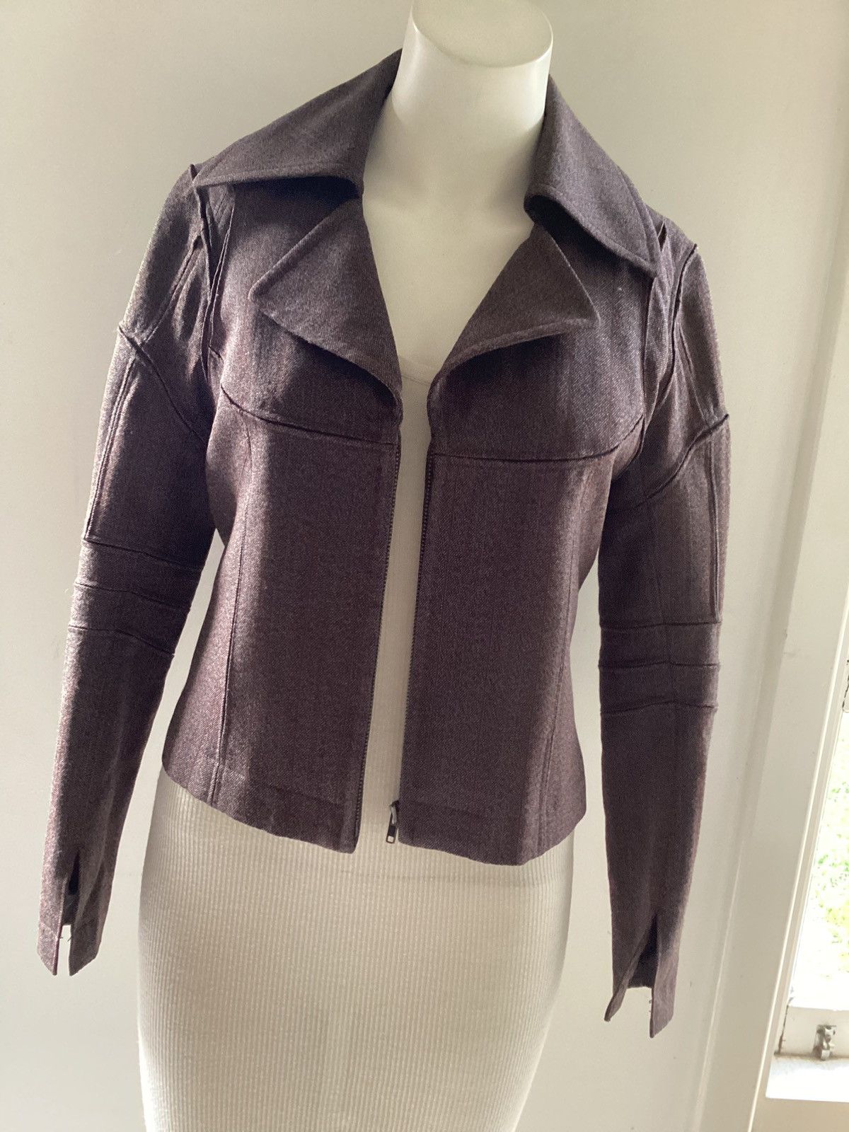 Junya Watanabe JUNYA WATANABE A/W1995 BULGE bonded wool Jacket D-TK 9210 Size S / US 4 / IT 40 - 2 Thumbnail