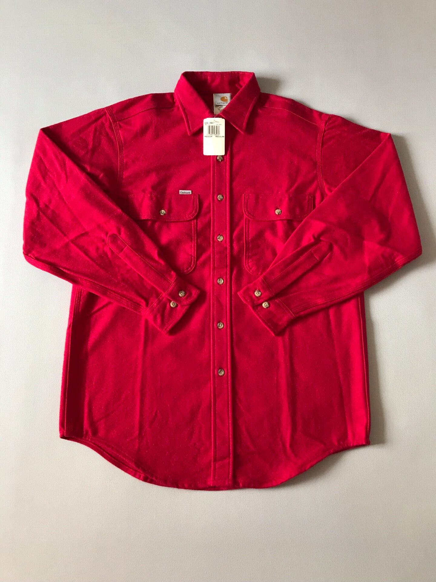 Carhartt Carhartt S06 Red Flannel Work Shirt M Size US M / EU 48-50 / 2 - 1 Thumbnail